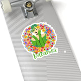 Floral Dreamer Light Green Vinyl Sticker! FreckledFoxCompany