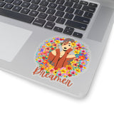 Floral Dreamer Light Toasted Almond Vinyl Sticker! FreckledFoxCompany