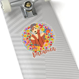 Floral Dreamer Light Toasted Almond Vinyl Sticker! FreckledFoxCompany