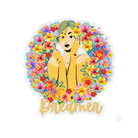 Floral Dreamer Light Yellow Vinyl Sticker! FreckledFoxCompany