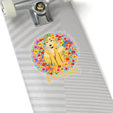 Floral Dreamer Light Yellow Vinyl Sticker! FreckledFoxCompany