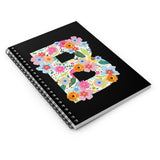 Floral Varsity Letter B Journal! FreckledFoxCompany
