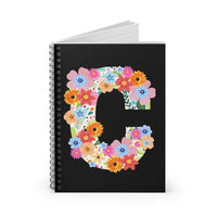 Floral Varsity Letter C Journal! FreckledFoxCompany
