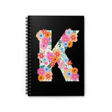 Floral Varsity Letter K Journal! FreckledFoxCompany
