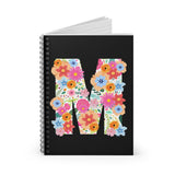 Floral Varsity Letter M Journal! FreckledFoxCompany