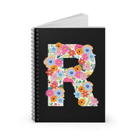 Floral Varsity Letter R Journal! FreckledFoxCompany