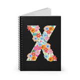 Floral Varsity Letter X Journal! FreckledFoxCompany