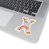 Floral Varsity Letter X Vinyl Sticker! FreckledFoxCompany