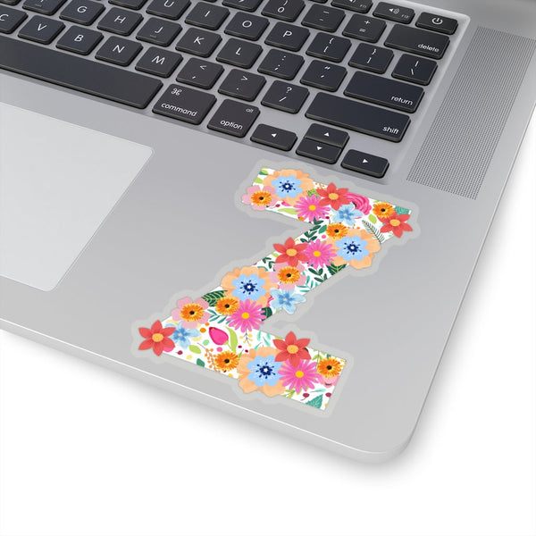 Floral Varsity Letter Z Vinyl Sticker! FreckledFoxCompany
