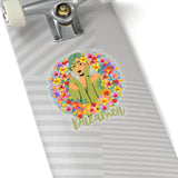 Flower Girl Dreamer Medium Light Green Vinyl Sticker! FreckledFoxCompany