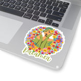 Flower Girl Dreamer Medium Light Green Vinyl Sticker! FreckledFoxCompany