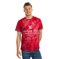Freckled Fox Company Unisex Tie-Dye Graphic Tees! Navy and Red Available! FreckledFoxCompany