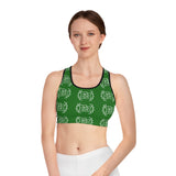 Freckled Fox Logo Sports Bra/Crop Top in Color Emerald Green! Merch! FreckledFoxCompany