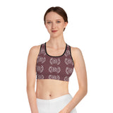 Freckled Fox Logo Sports Bra/Crop Top in Color Mauve! Merch! FreckledFoxCompany