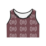 Freckled Fox Logo Sports Bra/Crop Top in Color Mauve! Merch! FreckledFoxCompany