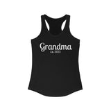 Grandma Est. 2022 Women's Racerback Tank! Mothers Day Gift! FreckledFoxCompany