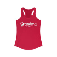 Grandma Est. 2022 Women's Racerback Tank! Mothers Day Gift! FreckledFoxCompany