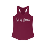 Grandma Est. 2022 Women's Racerback Tank! Mothers Day Gift! FreckledFoxCompany