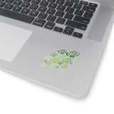 Green Ombre Fish Vinyl Sticker! FreckledFoxCompany