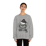 Grinchy Unisex Leopard Print Crewneck Sweatshirt! Winter Vibes! FreckledFoxCompany