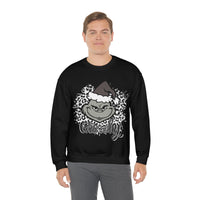 Grinchy Unisex Leopard Print Crewneck Sweatshirt! Winter Vibes! FreckledFoxCompany