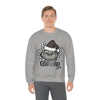 Grinchy Unisex Leopard Print Crewneck Sweatshirt! Winter Vibes! FreckledFoxCompany