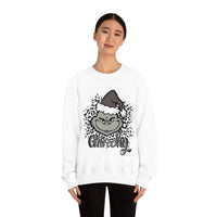 Grinchy Unisex Leopard Print Crewneck Sweatshirt! Winter Vibes! FreckledFoxCompany