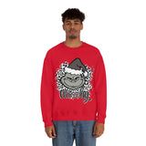 Grinchy Unisex Leopard Print Crewneck Sweatshirt! Winter Vibes! FreckledFoxCompany