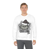 Grinchy Unisex Leopard Print Crewneck Sweatshirt! Winter Vibes! FreckledFoxCompany