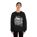 Grinchy Unisex Leopard Print Crewneck Sweatshirt! Winter Vibes! FreckledFoxCompany