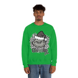 Grinchy Unisex Leopard Print Crewneck Sweatshirt! Winter Vibes! FreckledFoxCompany