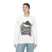 Grinchy Unisex Leopard Print Crewneck Sweatshirt! Winter Vibes! FreckledFoxCompany