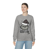 Grinchy Unisex Leopard Print Crewneck Sweatshirt! Winter Vibes! FreckledFoxCompany