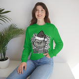 Grinchy Unisex Leopard Print Crewneck Sweatshirt! Winter Vibes! FreckledFoxCompany