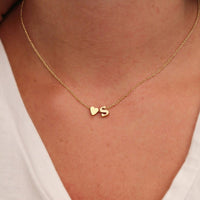 Fashion Tiny Heart Dainty Initial Necklace!