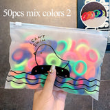 50/100pcs/Set Girls Colorful Nylon Small Elastic Hair Bands! Hair Accessories!