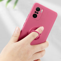 Original Soft Liquid Silicone Case For Xiaomi Mi 12T Pro 11T  Ring Holder Strap Cover! Phone Case!