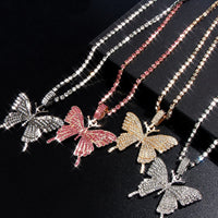 Statement Big Butterfly Pendant Necklace!