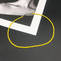 Simple Choker Necklace Women's Fashion Seed Beads Stand Necklace!