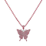 Statement Big Butterfly Pendant Necklace!