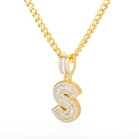 Bling Savage Initial Letters Necklace for Women Stainless Steel!