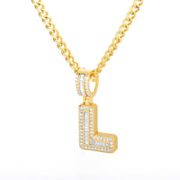 Bling Savage Initial Letters Necklace for Women Stainless Steel!