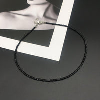 Simple Choker Necklace Women's Fashion Seed Beads Stand Necklace!