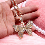 Statement Big Butterfly Pendant Necklace!