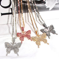 Statement Big Butterfly Pendant Necklace!