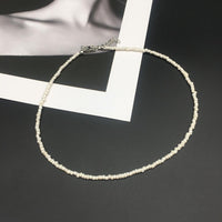 Simple Choker Necklace Women's Fashion Seed Beads Stand Necklace!