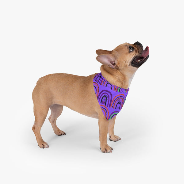 Halloween Purple Rainbow Pet Bandana! Foxy Pets! FreckledFoxCompany
