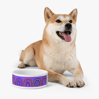 Halloween Purple Rainbow Pet Bowl! Foxy Pets! FreckledFoxCompany