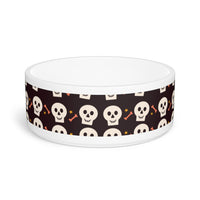 Halloween Skull Pet Bowl! Foxy Pets! FreckledFoxCompany