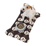 Halloween Skull Pet Feeding Mats! Foxy Pets! FreckledFoxCompany